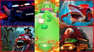 Маккуин бывший🆚Маккуин и акула🆚Маккуин и поезд🆚Школьный автобус💟Кто лучший