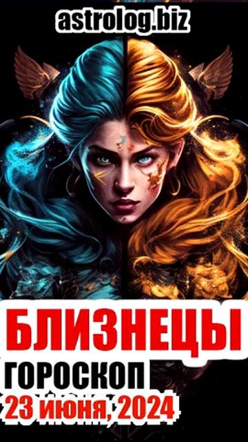 БЛИЗНЕЦЫ гороскоп на 23 июня, 2024 смотреть онлайн
