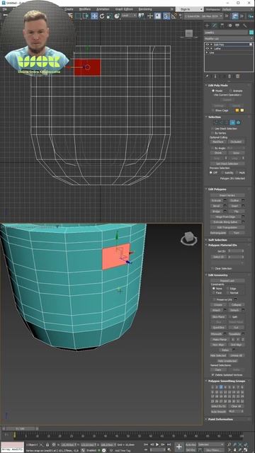 Как сделать чашку за 1 минуту в 3Ds Max #дизайн #курсы3dsmax #3 смотреть онлайн