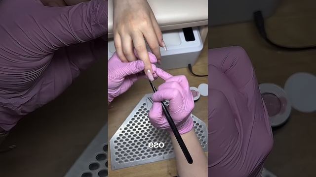 Быстрая коррекция длинных ногтей в тонкой технике гел смотреть онлайн