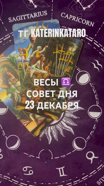 ВЕСЫ ♎️ СОВЕТ ДНЯ 23 ДЕКАБРЯ #весы #таро #100 #tarot #reels #кар? смотреть онлайн