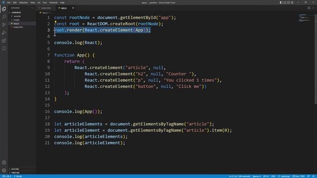 018. React Elements and DOM Elements смотреть онлайн