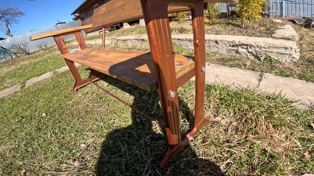 Лавочка из станины швейной машинки ПМЗ(Подольский маш смотреть онлайн