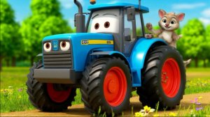 Веселый ТРАКТОР едет к нам , веселые песенки для малышей и детей