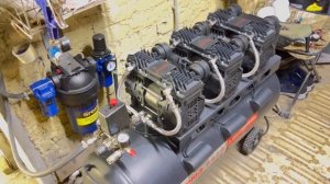 Компрессор безмасляный ПАРМА К-4500/ 100БМ и система очис?