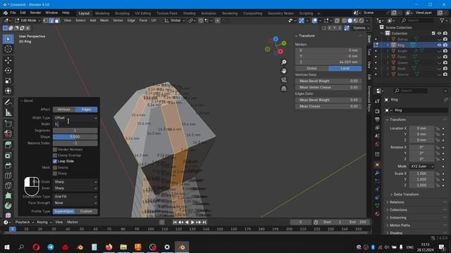 Sci-Fi Chess. Мини курс по Blender, под 3д печать. 06 Король смотреть онлайн