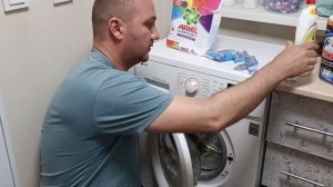 как включить очистку барабана на стиральной машинке LG