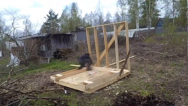 Строю сарай-хозблок своими руками. От начала до конца.