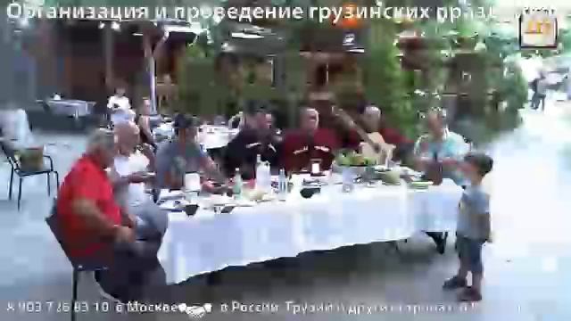 Грузинское песенное застолье, поют грузины смотреть онлайн