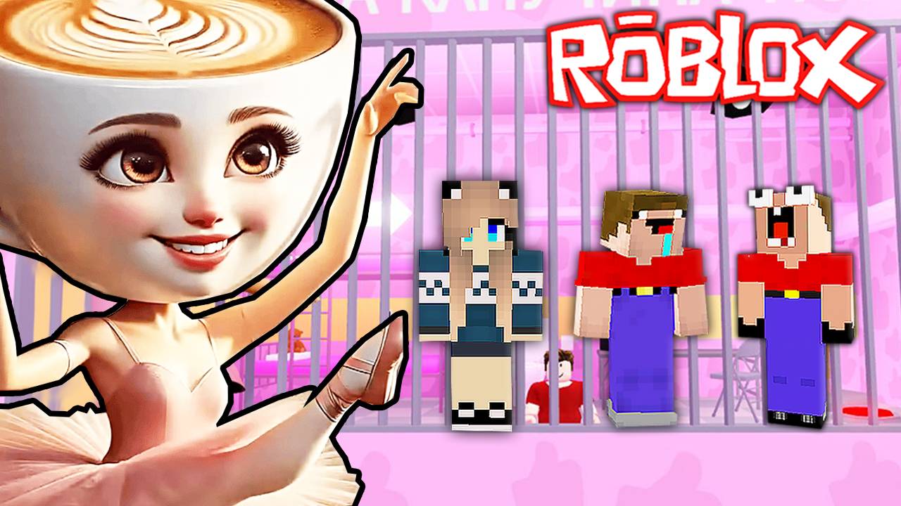 2 НУБА И ДЕВУШКА ПРО ПОПАЛИ В ТЮРЬМУ БАЛЕРИНО КАПУЧИНО БАРРИ В РОБЛОКС ! ПОБЕГ ИЗ ТЮРЬМЫ ROBLOX смотреть онлайн