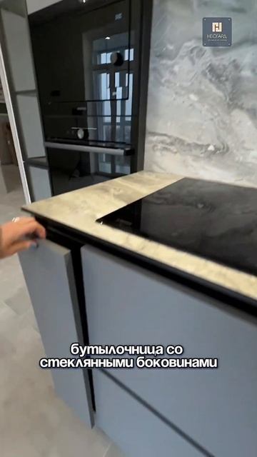 Обзор угловой кухни со столешницей Hpl/ мебель по индив? смотреть онлайн