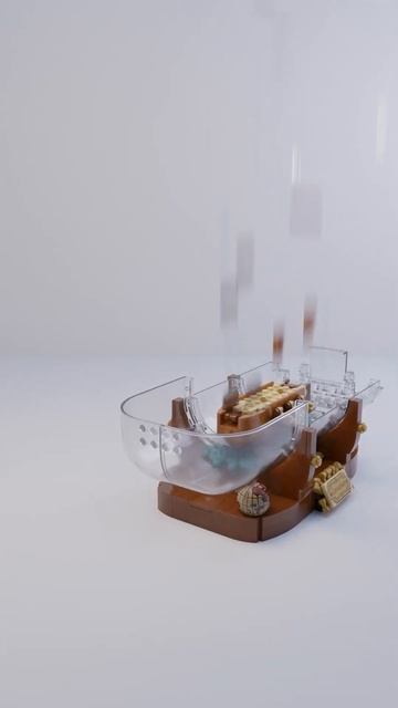 Сборка LEGO Ideas 21313 Корабль в бутылке. Ship in a Bottle. Blender 3D. #lego смотреть онлайн