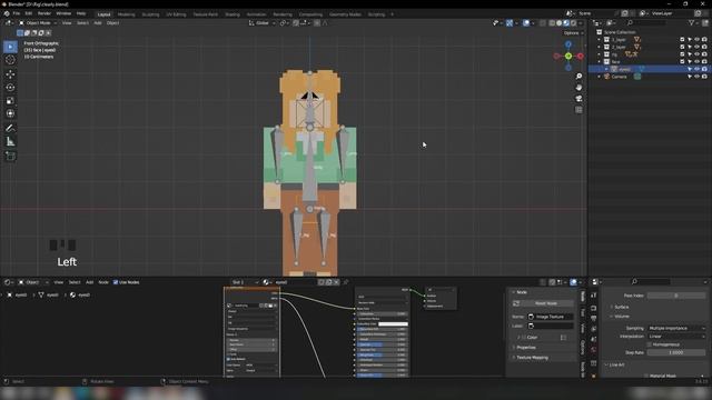 Как сделать лицо персонажу Blender| Minecraft blender rig PT.2 смотреть онлайн
