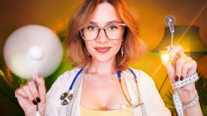АСМР НЕРАЗБОРЧИВЫЙ ВРАЧ 👩⚕️ Медосмотр, Измерения, Проверка Рефлексов asmr inaudible doctor exam