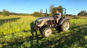 Покос сена 2024 ,  китайский трактор Скаут ТЕ-504 с  польск?