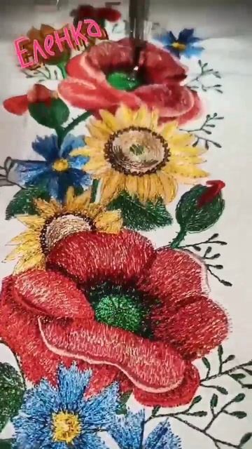 Красота в вышивки #машиннаявышивка #вышивка #вышивкан?