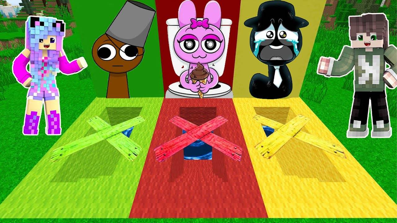 ВЫБЕРИ ПРАВИЛЬНЫЕ ЗАКРЫТЫЕ ПОДВАЛЫ ДЛЯ ВЫЖИВАНИЯ СО СПРУНКАМИ В МАЙНКРАФТ смотреть онлайн