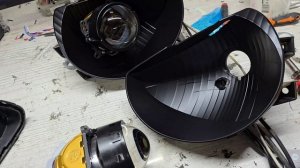 Hyundai Getz установка мощного BI LED