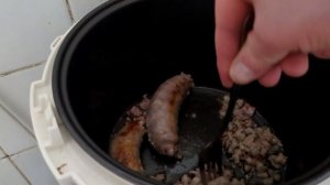 Как приготовить домашние колбаски в мультиварке.