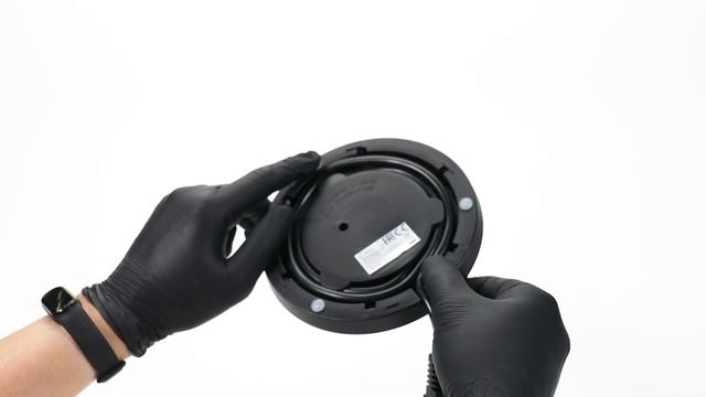 Чайник прозрачный электрический KIWI KK-3328, черный, стекл