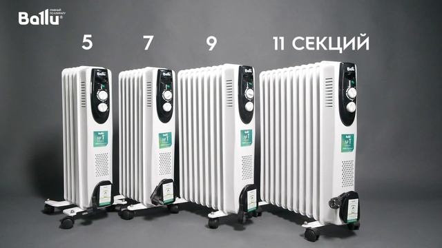 Масляный обогреватель Ballu Classic BOH/CL-05WRN 1000 (5 секций) смотреть онлайн