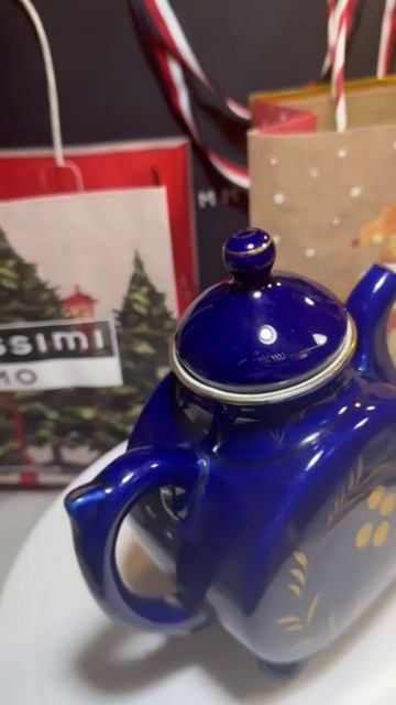 Заварочный чайник Гжель смотреть онлайн