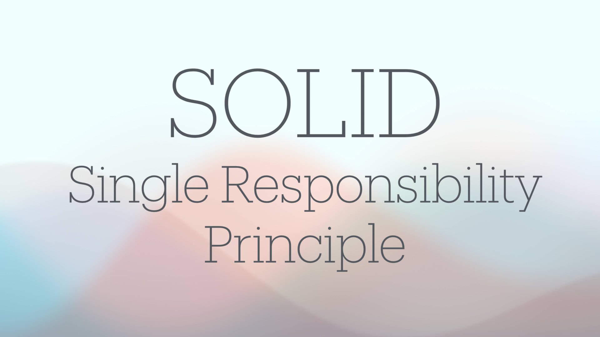 Выпуск 2. Single Responsibility Principle. смотреть онлайн