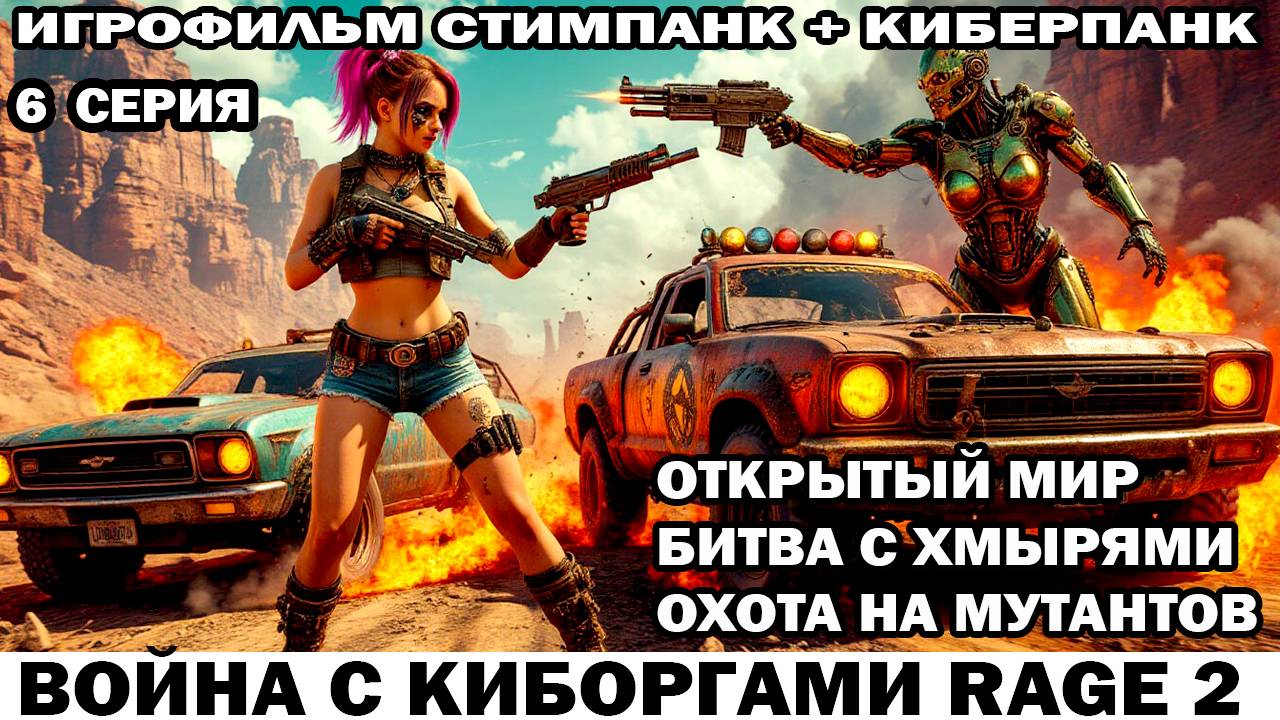 Зачистка Хмырей и мутантов Война с киборгами Rage2 в стиле стимпанк киберпанк фоллаут 6 серия смотреть онлайн