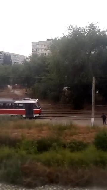 Volgograd from the window of a passenger train Saratov Adler Волгоград из окна по? смотреть онлайн