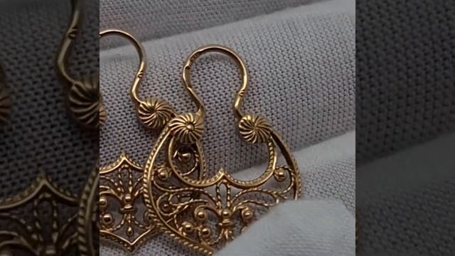 Топ серьги из СССР, золото 583 пробы.#топазсамара #ссср #? смотреть онлайн