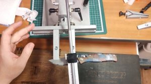 Заточка ножа Srm 255 из стали 140cr на точилке Zag max.