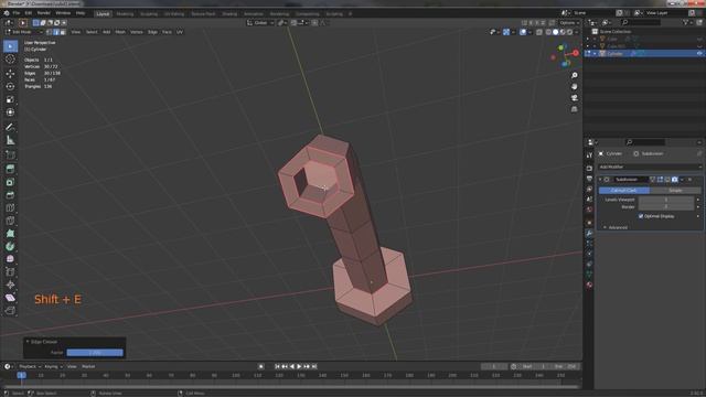 Моделирование под  Subdivision Surface в Блендере.The Subdivision Surface