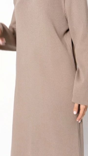 Платье Д 3471 кофе оптом от Трикотажной Фабрики СТИЛЬ смотреть онлайн