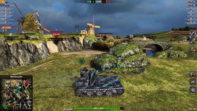 САМАЯ ТОЧНАЯ ПТ В ИГРЕ Grille 15 | Tanks Blitz смотреть онлайн