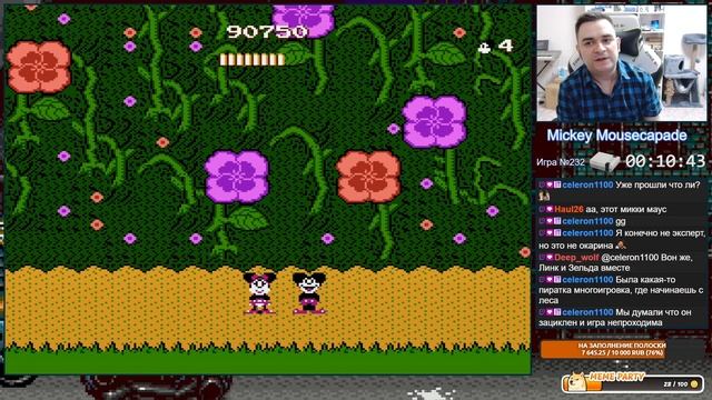Mickey Mousecapade NES Longplay Прохождение