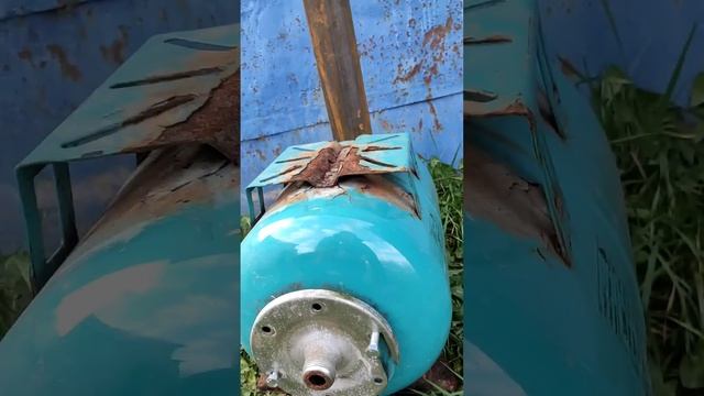 Буржуйка из гидробака от насосной станции. смотреть онлайн