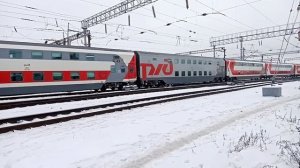 Зимние утренние позда на станции Лиски