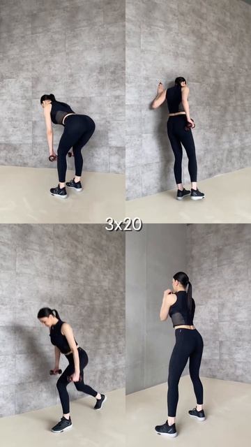 Тренировка на ягодицы дома с гантелями. 4 упражнения смотреть онлайн