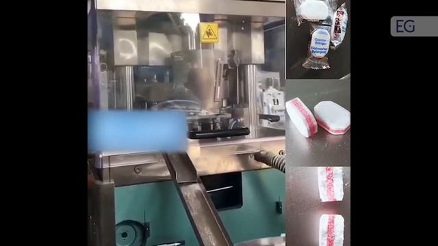 Пресс для производства трехслойных посудомоечных таб смотреть онлайн