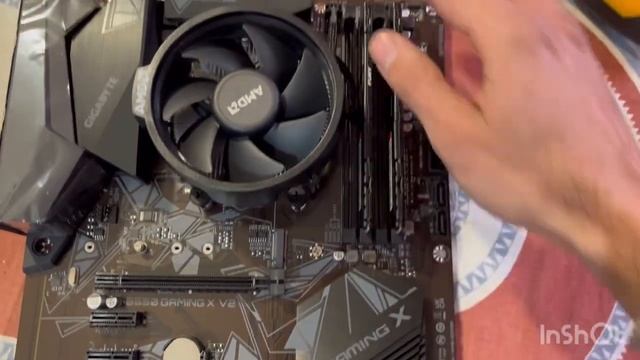 MB Gigabyte B550 gaming x v2 CPU AMD Ryzen 7 5700G сборка тэст первый запуск смотреть онлайн