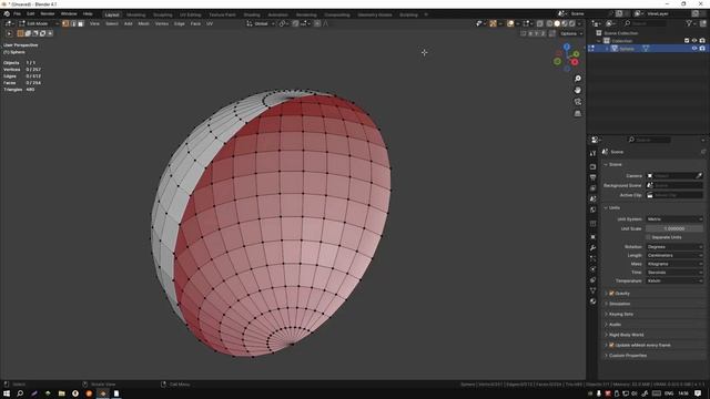 Blender, отображение нормалей смотреть онлайн