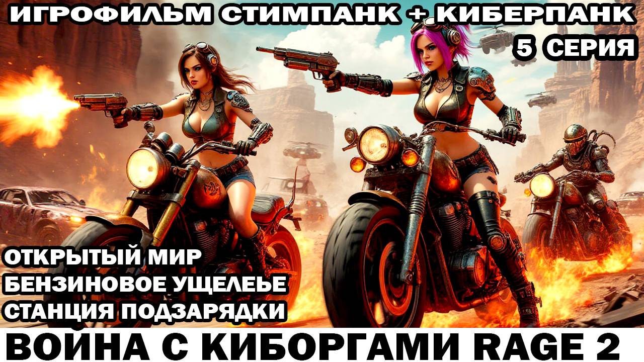 Зачистка Бензо ущелья Война с киборгами Rage2 в стиле стимпанк киберпанк фоллаут 5 серия #киберпанк смотреть онлайн