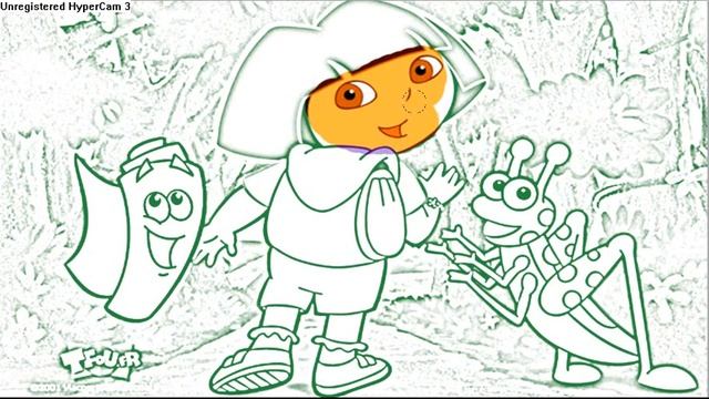 DORA the Explorer 🍒🍒🍒Coloring Pages #132🎨😃 💖 Даша Путешественница Следопыт Раскраска 💖😃💖#132 смотреть онлайн