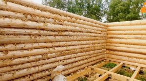 Как мы делали монтаж пятой стены на срубе 6×6+2 м вынос в