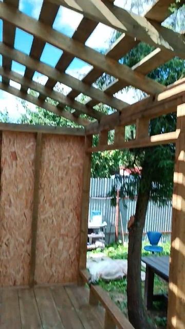 Строительство веранды.Часть7. Своими руками.