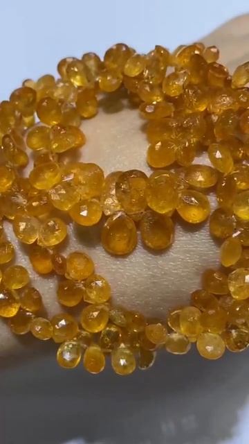 Редкие бусы!!!гранат Спессартин,50см,6/5-7/10мм,14000руб.Wats App