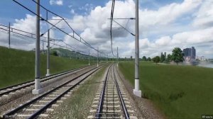 Transport Fever 2 - Сибирия. Поездка на электропоезде по маршруту «Ленинград - Бывалово».