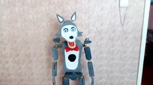 Аниматроник в реальной жизни поёт! Первый тест моего аниматроника волка Арчи.