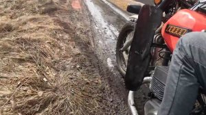 22.03.2025 Поездка в деревню после оттепели, запустили ИЖ Юпитер 5