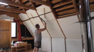 Мансарда из чердака. Часть 5. Утепление стен пенопласт?